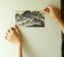 Korea Postkarte - Inwang After Rain (Korea National Museum Edition)