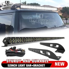  52'' LED Light Bar Combo & Roof Mounts & Wiring for 2007-2014 Toyota FJ Cruiser