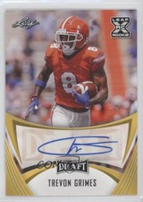 2021 Leaf Draft Auto Gold Trevon Grimes #BA-TG1 Auto n3g
