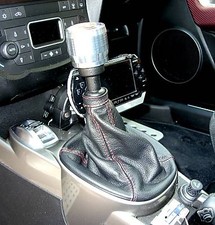 Alfa Romeo Mito Schaltsack Echtes Leder Schwarz Roten Nähten