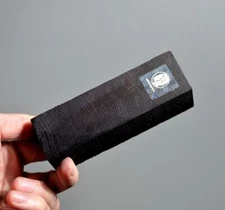 Stabilized wood black bog oak for knife scales handle blank