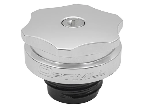 LAND ROVER DEFENDER TD5 & PUMA SILVER OPTIMILL LOCKING FUEL CAP AND KEYS