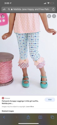 Matilda Jane Happy and Free Patisserie Scrappy Leggings size 6 - Picture 6 of 6