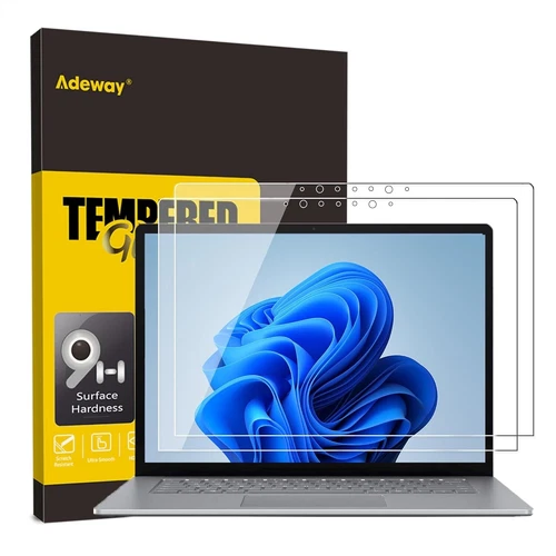 2 X Tempered Glass Screen Protector - Microsoft Surface 13.5” Laptop 1/2/3/4/5/6