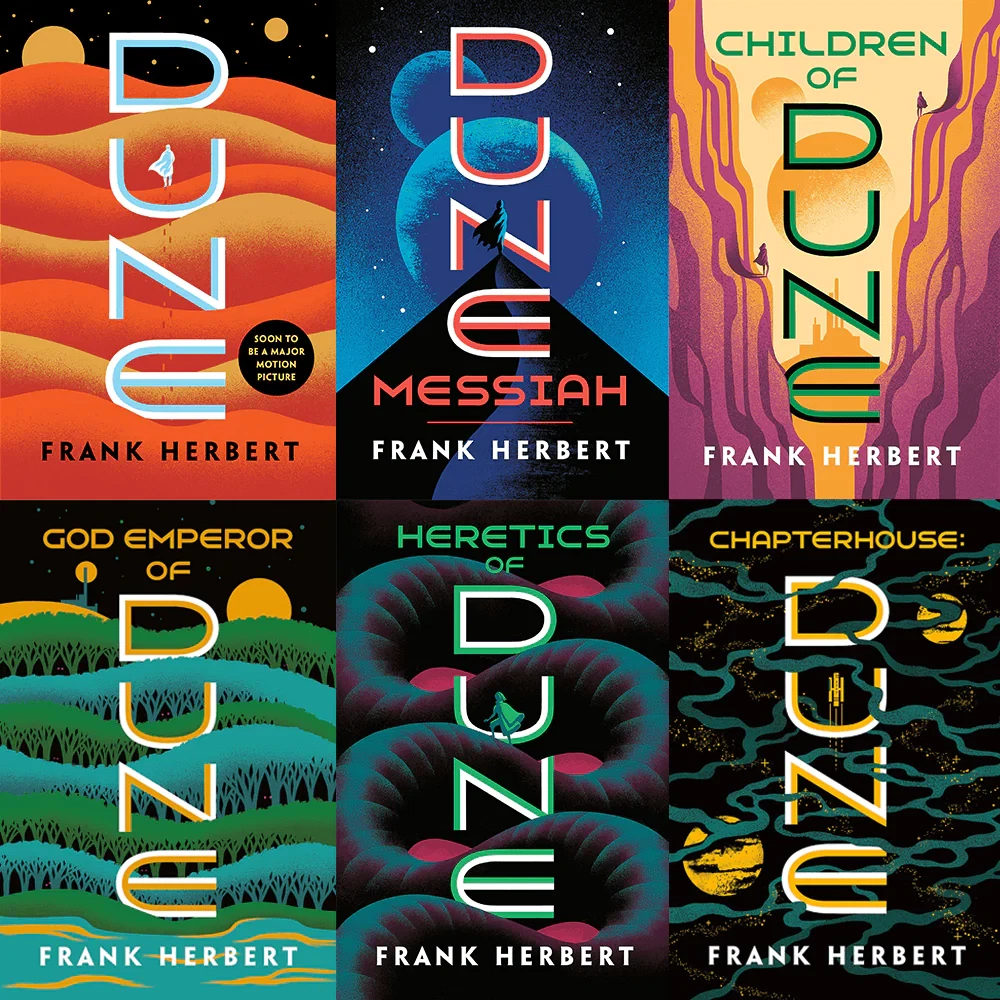 Complete Dune Series Set by Frank Herbert  6 Books - Mass Market Paperback