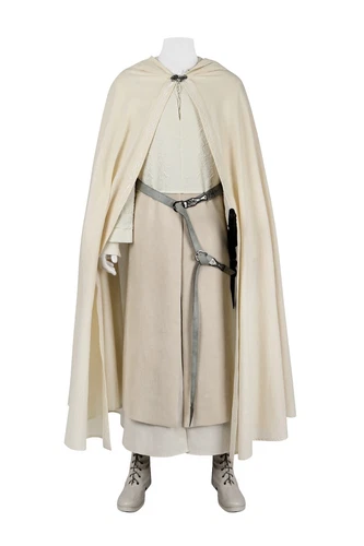 New LOTR Gandalf White Costume The Lord of the Rings Wizard Outfit Cosplay Suit - Picture 10 of 18