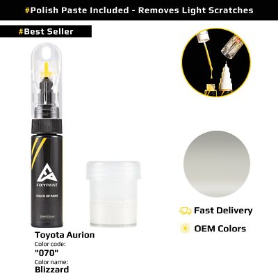 Touch up Paint for Toyota Aurion Code: 070 Blizzard