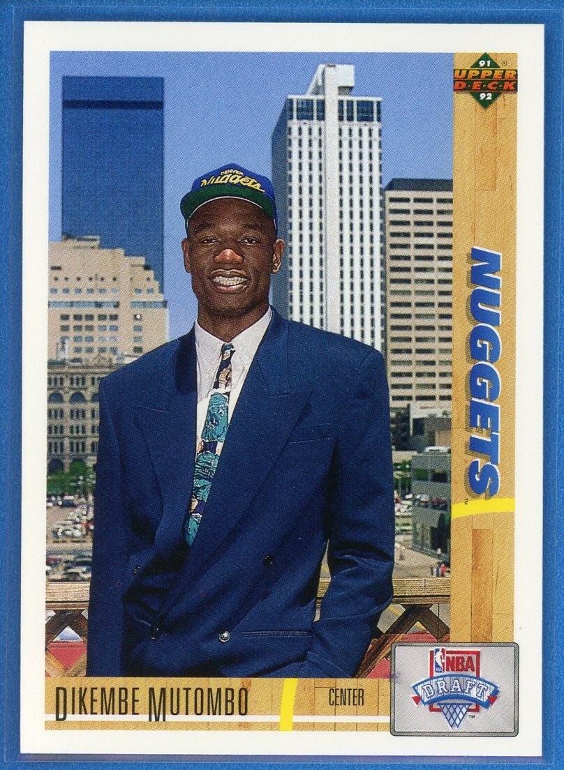 1991-92 Upper Deck #3 Dikembe Mutombo Denver Nuggets Rookie RC