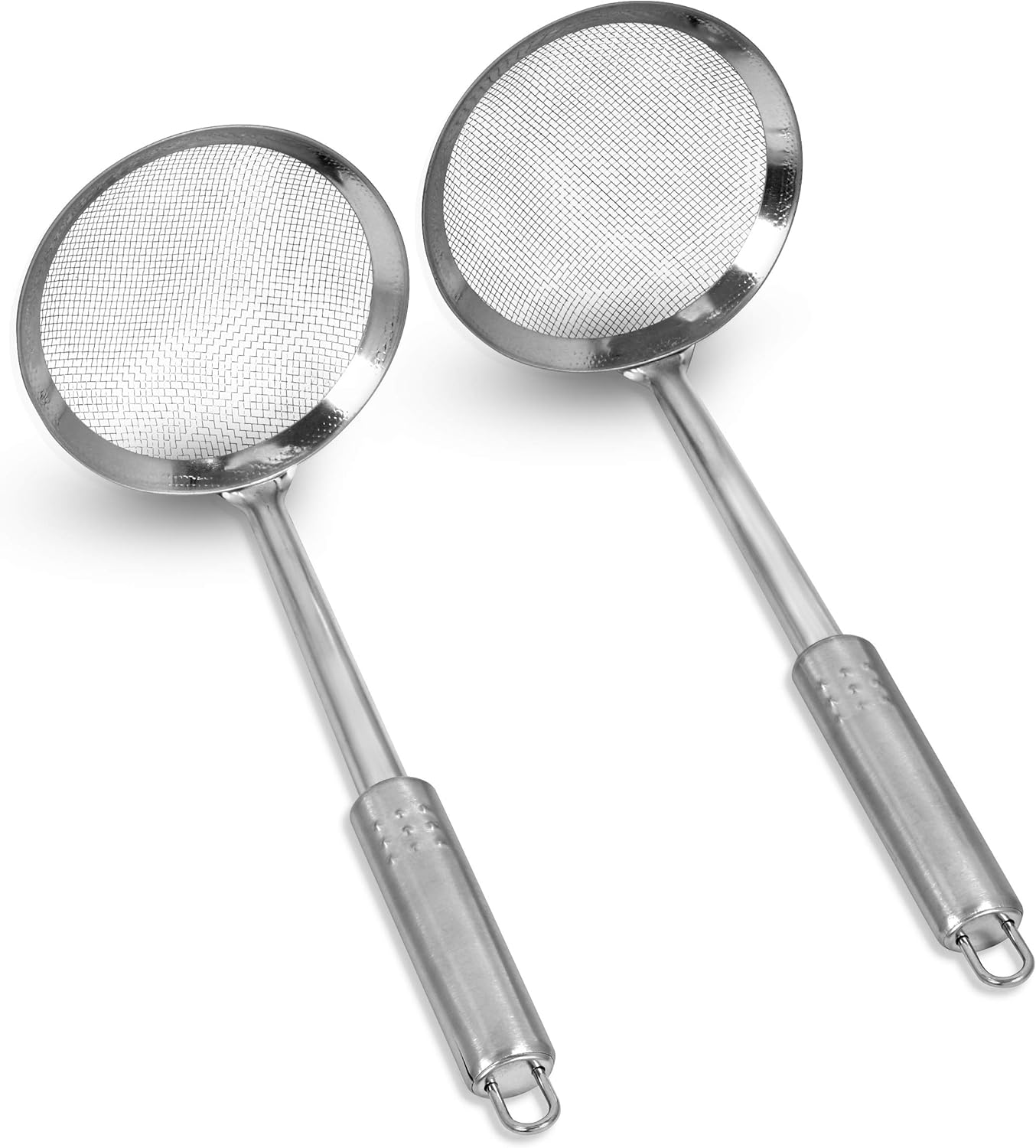 Premium Stainless Steel Strainer Ladle Set - 2-Pack Cooking Utensils