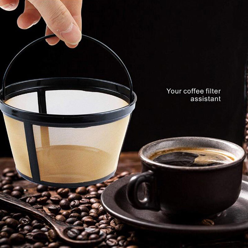 Basket Style Coffee Filters Permanent Basket-Style Gold Tone