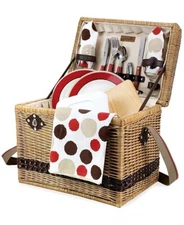 Picnic Time Yellowstone Picnic Basket Moka Collectiom  New (Read Description)