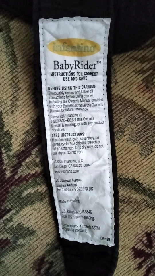 Mochila portabebés Infantino correas broches hebillas Foto 3 de 4