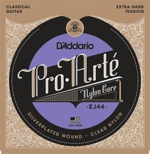 D'Addario Pro Arte Nylon Classical Guitar Strings; extra hard tension EJ44