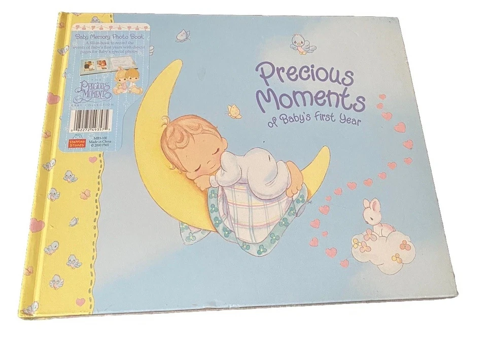 Libro de fotos de memoria de primer año de bebé Precious Moments de colección y2k 2000 sellado Foto 2 de 4