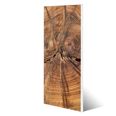 banjado Magnettafel 30x75cm Memoboard Metall Pinnwand Küche Holzringe magnetisch - Bild 1 von 4