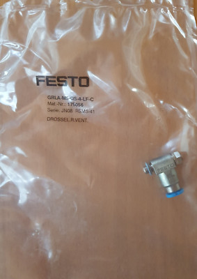 FESTO Drossel-Rückschlagventil GRLA-M5-QS-4-LF-C / 175056  *neu* in OVP