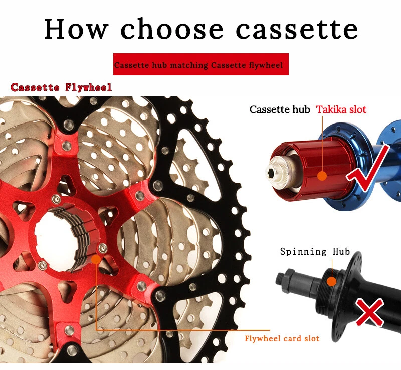 MTB Bicycle Freewheel 9 10 11Speed 40 42 46 50T Flywheel Mountain Bike Cassette - Image 2 of 4