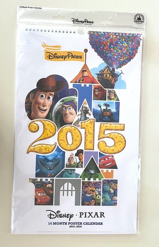 Disney Parks Pixar 14 Month Poster Calendar 15 New Ebay