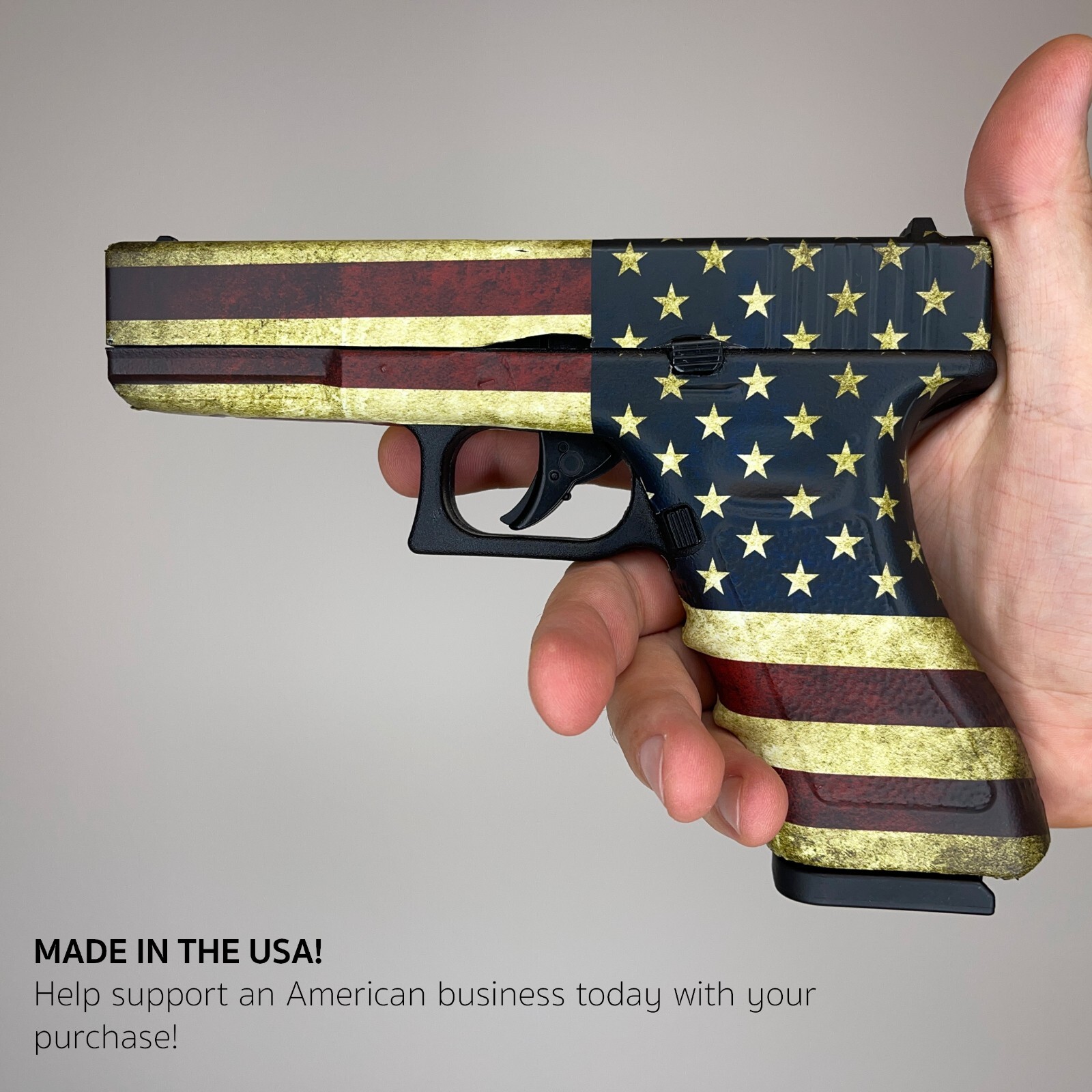 Pistol Skin Heavy Duty Vinyl Gun Wrap with Matte Finish Waterproof