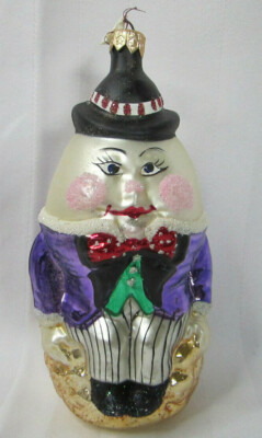 Taron Collection Humpty Dumpty on Wall Blown Glass 6'' Christmas Ornament Poland