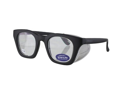 Titus Retro Safety Readers Cheaters Glasses Side Shields ANSI Z87 +1 +1.5 +2