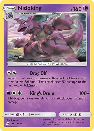 Nidoking 59/181 Sm-Team Up