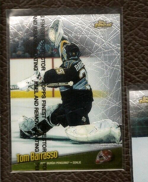 1998-99 Topps Finest Tom Barrasso #142 Pittsburgh Penguins