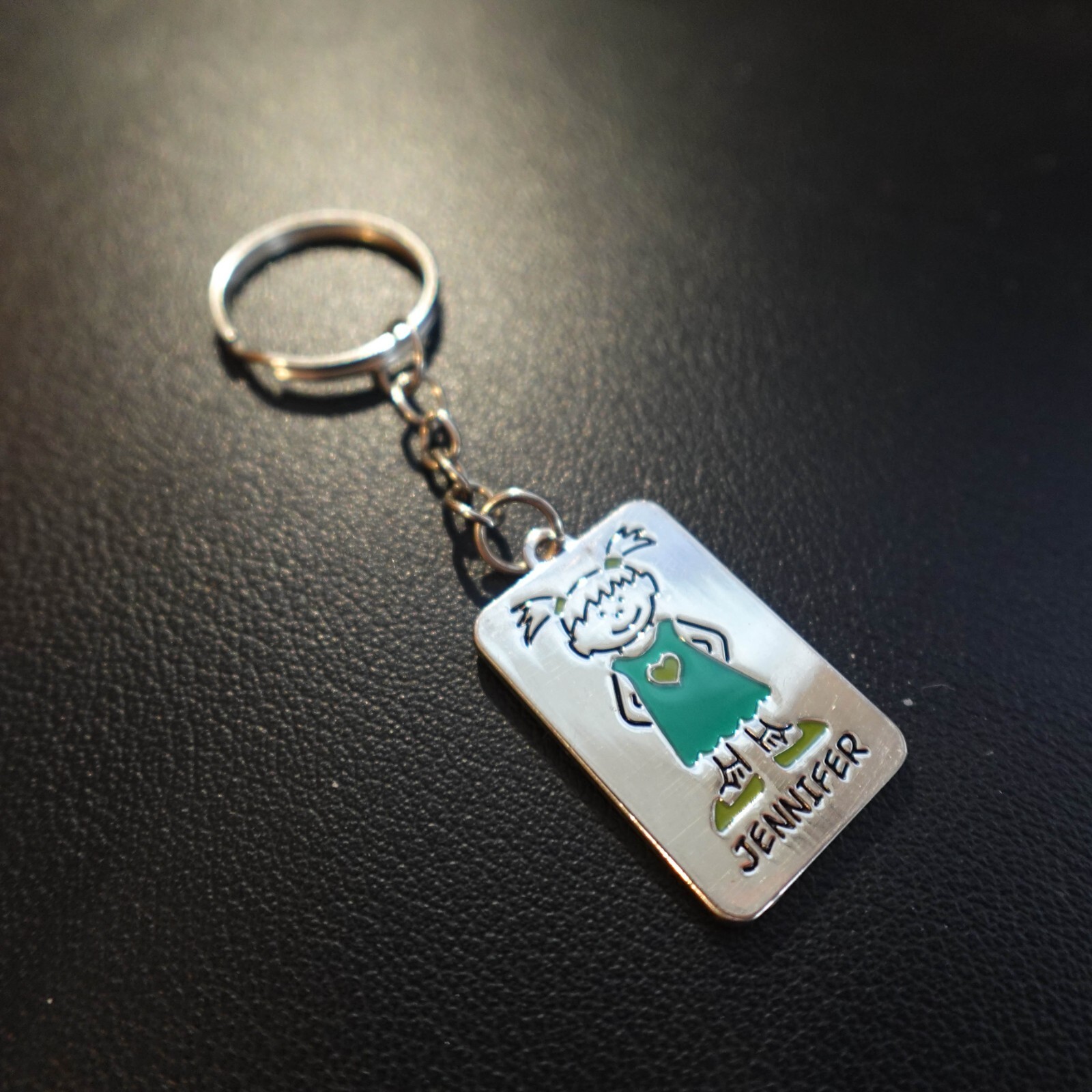Jennifer Personalized Keychain Zip Pull Name Kids Twee Cute Kawaii Y2K-image