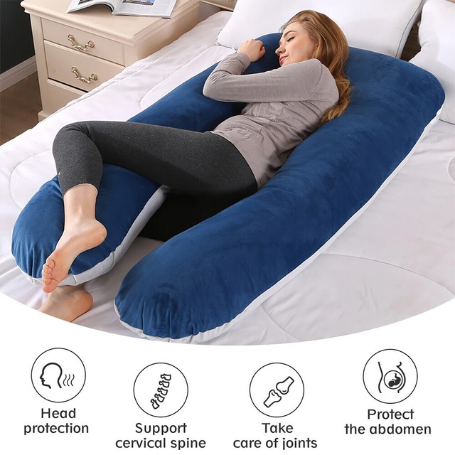 U-Shaped or J-Shaped Pregnancy Pillow