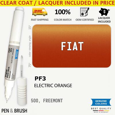 PF3 Touch Up Paint for Fiat Orange 500 FREEMONT LF3 ELECTRIC ORANGE Pen Stick Sc