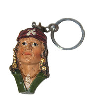 Pirate's Head Key Rings - 3 assorted - Bizarre Gift - YAR ME HEARTIES