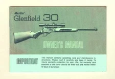 Marlin Model Glenfield 30 Owners Manual Reproduction