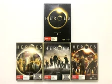 Heroes DVD Season 1 2 3 4 The Complete Series PAL Region 2 4 5 VGC