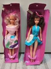 Set of 2 Totsy Ms. Flair 11.5” Fashion Dolls Big Hair Vintage 80s