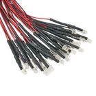 20Pcs Pre Wired 3mm Warm White Led Lamp Light Set 12V-18V AC/DC For Train Layout