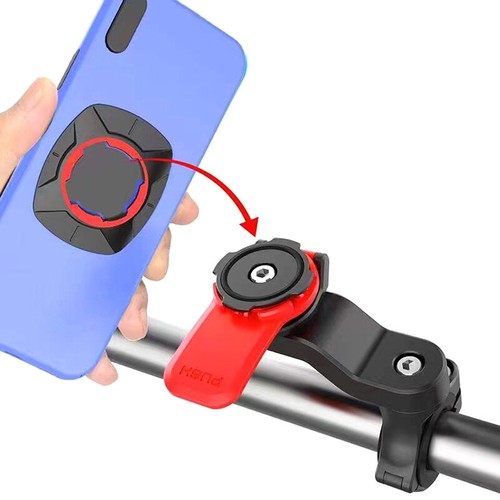Motorcycle Bike Phone Holder Shock Absorber Phone Bracket Handlebar Stem Holder - Zdjęcie 5 z 14