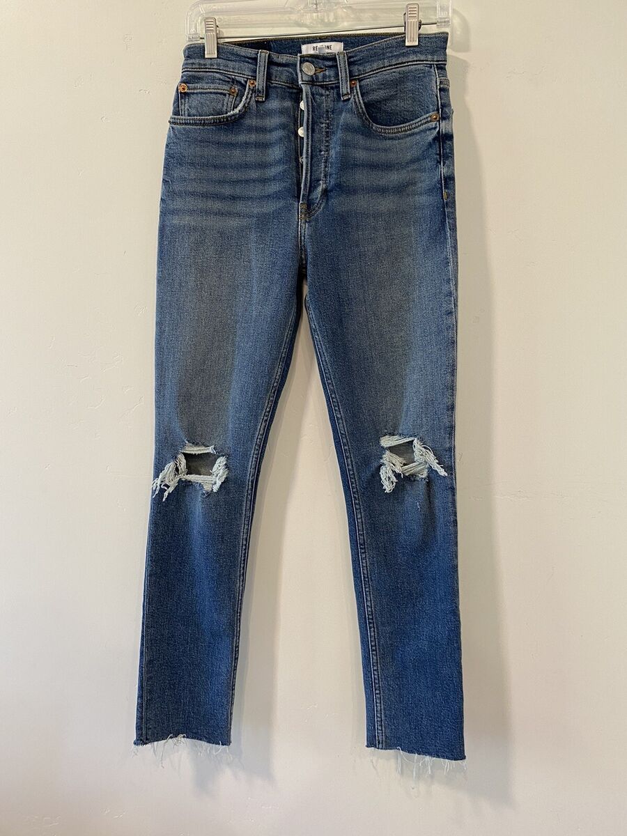 Re/Done 90s High Rise Ankle Crop Womens Jeans Size 27 Re/Done 90s High Rise Ankle Crop Womens Jeans Size 27