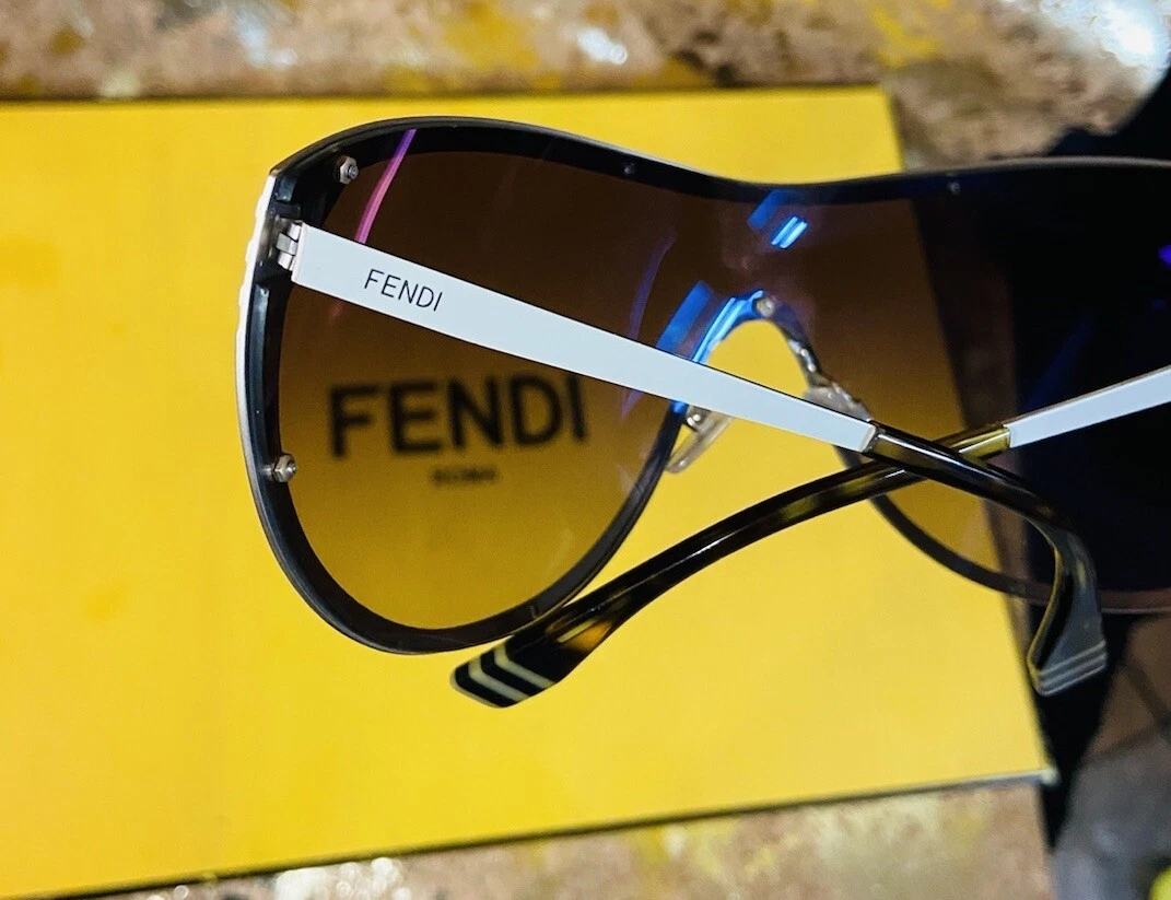 FENDI FF Fabulous Shield Sunglasses FF M0039/G/S Black 1226993 |  FASHIONPHILE