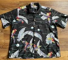 Barefoot In Paradise Brand Vintage Hawaiian Shirt Men's 2XL