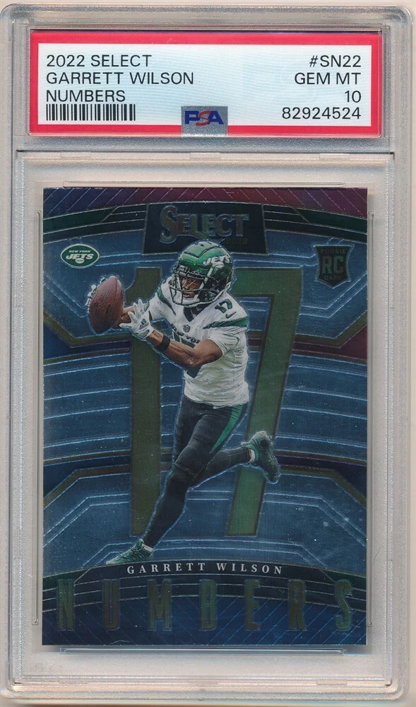 Garrett Wilson Panini Select Select Numbers #SN22 Base