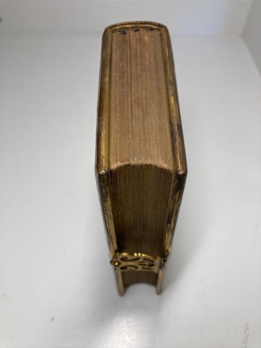 1854 Holy Bible + Psalms / Leather Fine Binding / Brass Scrollwork and Clasp - Picture 6 of 20