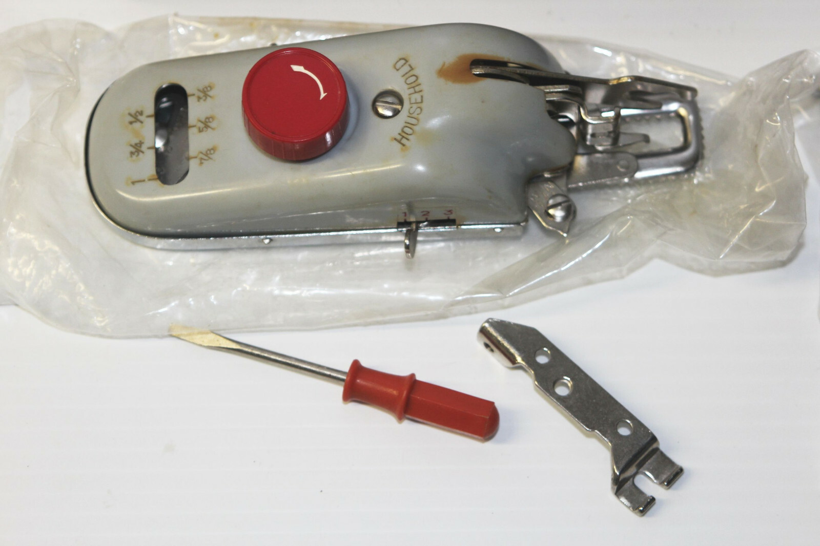 Vintage Household Domestic New Home Buttonholer w/ Accessories & Box