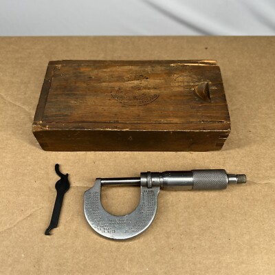 Vintage Starrett No. 231 Inside Micrometer Machinist Tool In Box