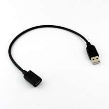 1x USB 2.0 A Male to USB 3.1 Type C Female Connector Adapter Cable Cord 30cm/1ft