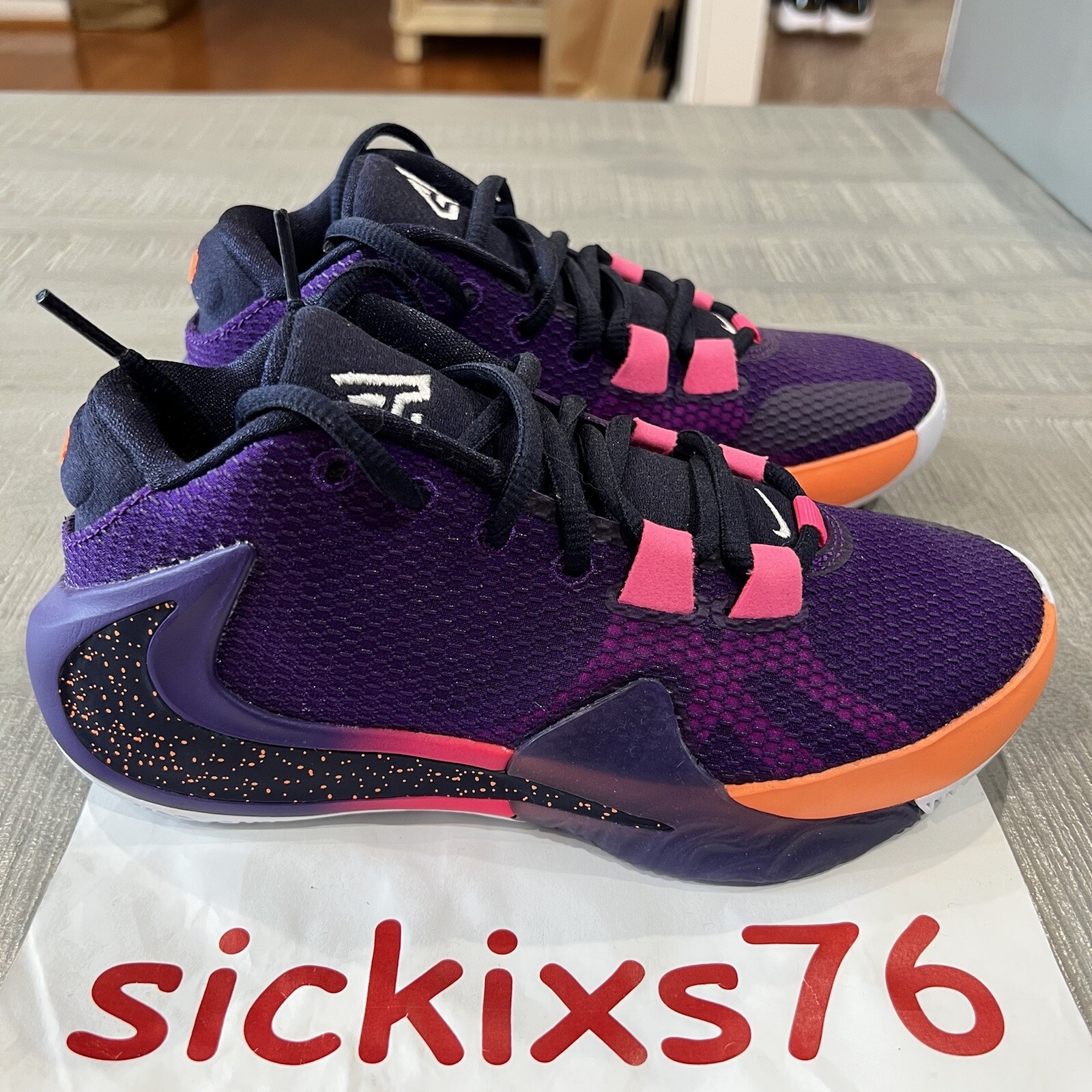 Nike x NBA 2K20 ZOOM FREAK 1 GE 'All Bros 4' Sz 3.5/WMNS 5/EUR 35.5 [DA4811  500] | eBay