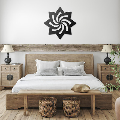Mandala Flower Metal Wall Decor - Elegant Floral Home Art