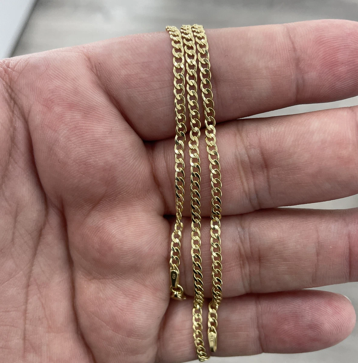 14K Chunky Cuban Curb Link Chain Bracelet – Baby Gold