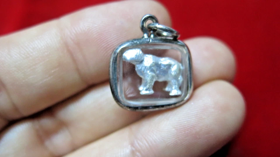 Tiny Silver Dog Pendant – Miniature Animal Charm Jewelry Figurine Gift New - Изображение 2 из 4