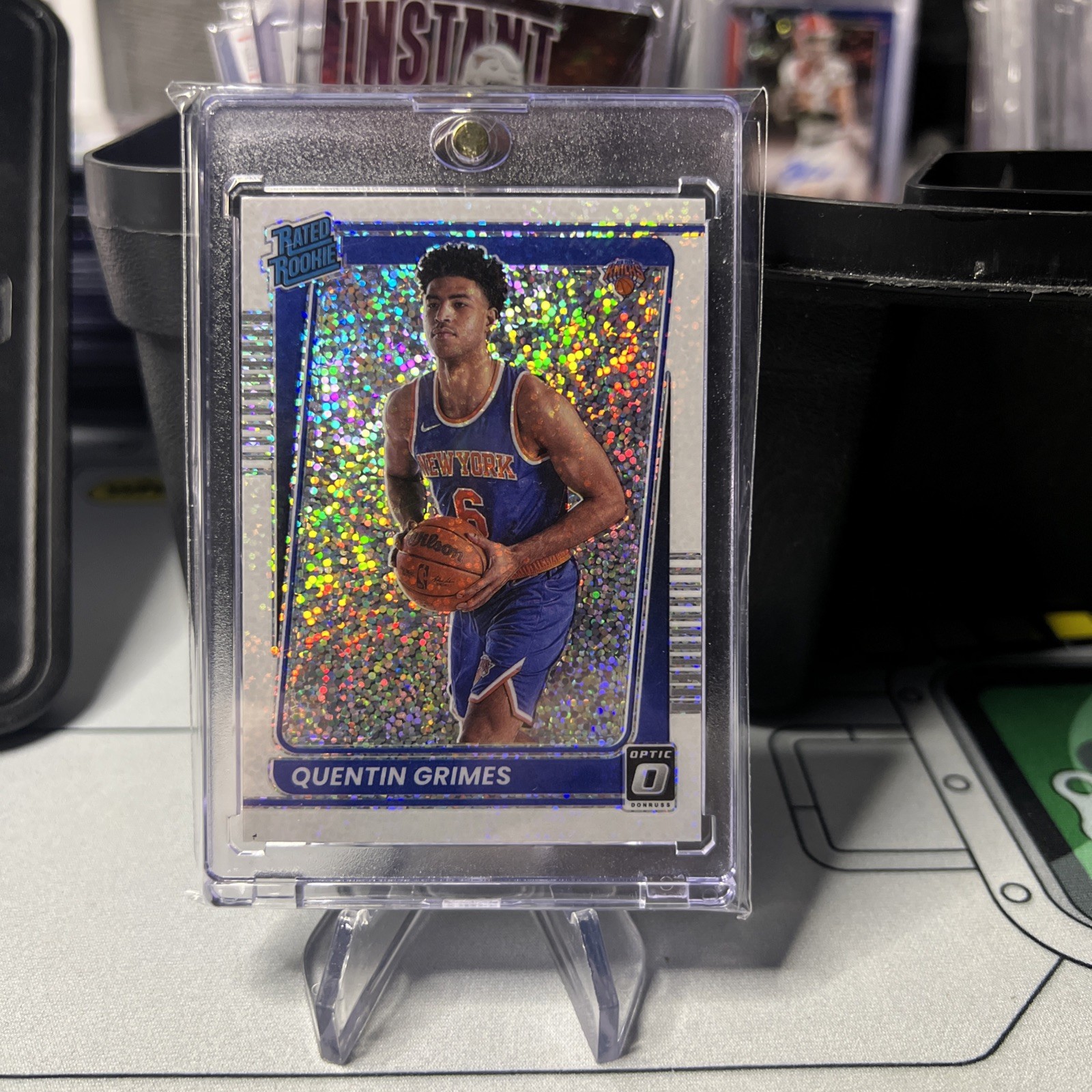 2021-22 Donruss Optic Quentin Grimes White Sparkle Prizm Sp RR Rookie #166