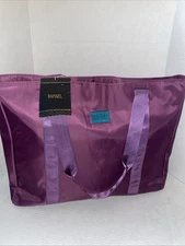 Badgley Mischka Nylon Travel Weekender Bag -purple